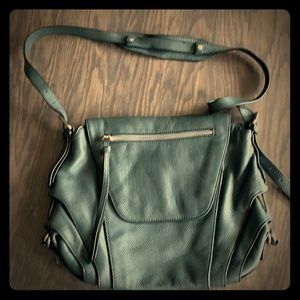 Kooba Dark Green Leather Shoulder Bag